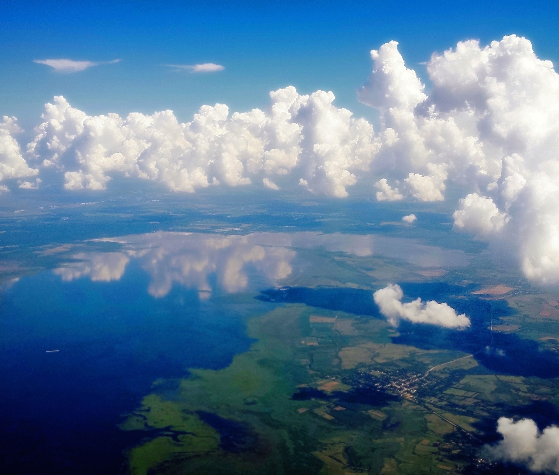 Aerial view of islands